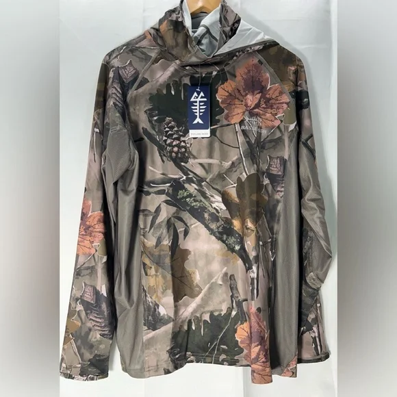 Bassdash Men's UPF 50+ Long Sleeve Hunting Hoodie With Mask FS06M, Size: S - NWT - Picture 7 of 13